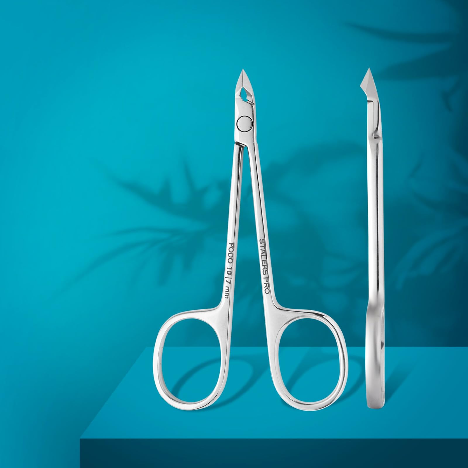 Staleks PODO 10 Podology Scissors-Style Nippers – 7 mm Blades with Heel – Beveled Straight Tips – Ideal for Corns, Calluses, and Cuticle Processing - Image 3