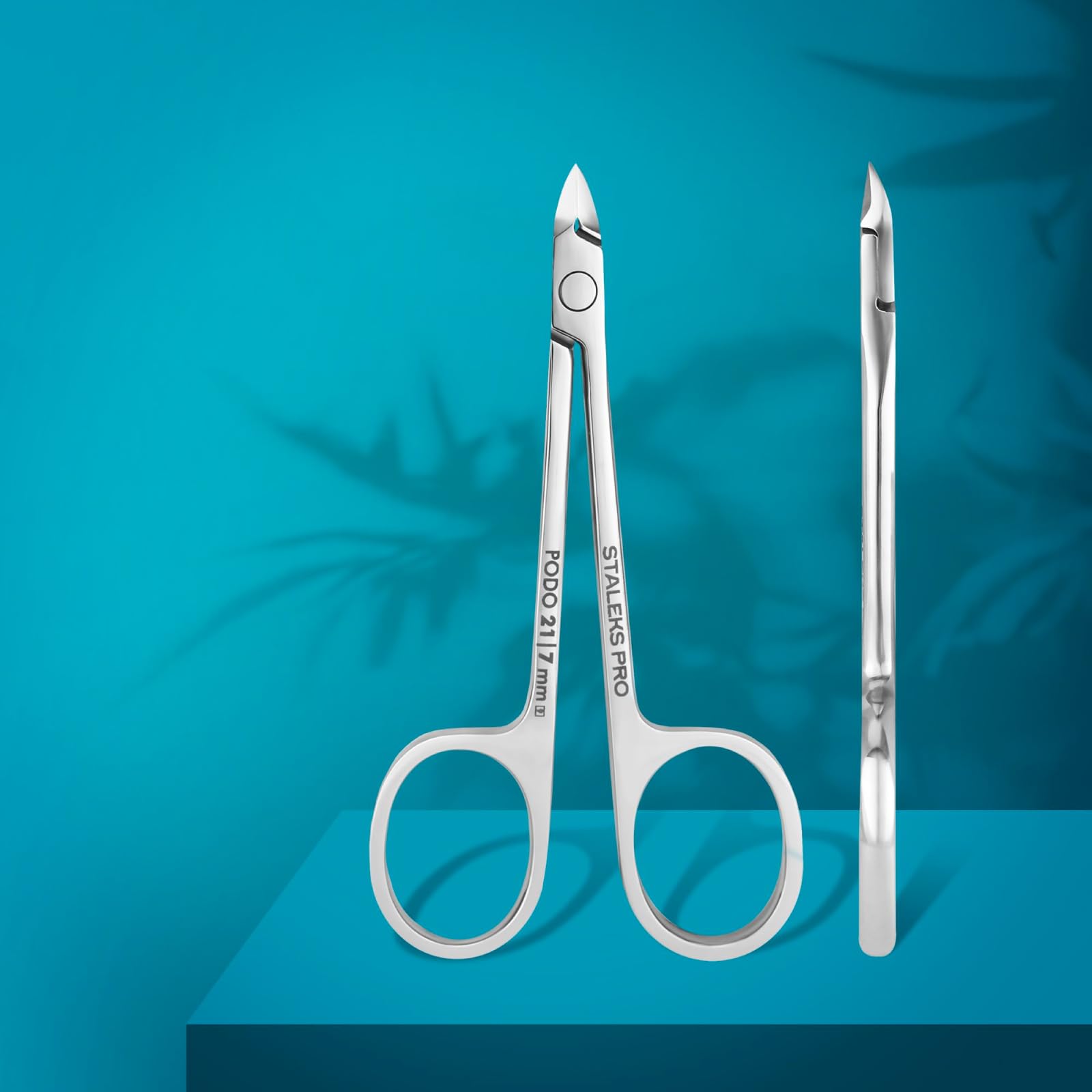 Staleks PODO 21 Podology Scissors-Style Nippers – 7 mm Beveled Straight Blades Without Heel – Enhanced View for Foot Care Work - Image 3