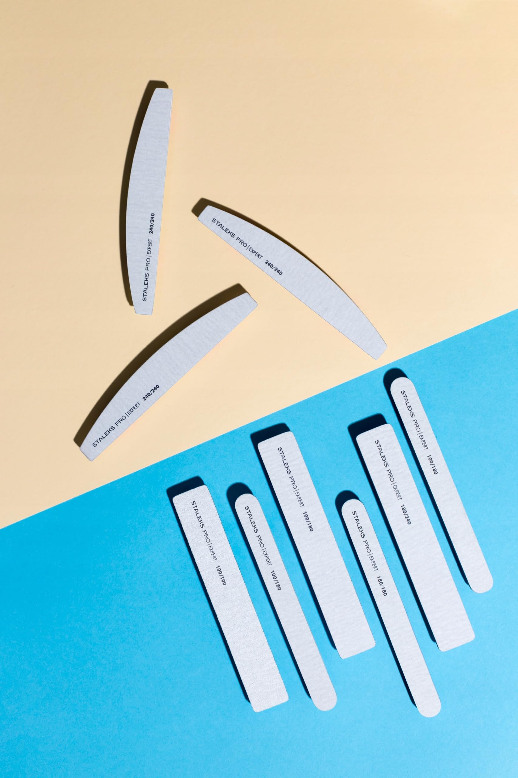 STALEKS PRO Expert 40 Crescent Mineral Nail File (100/150 Grit, 25 Pcs) – Professional Double-Sided File for Artificial & Thick Natural Nails - Image 9