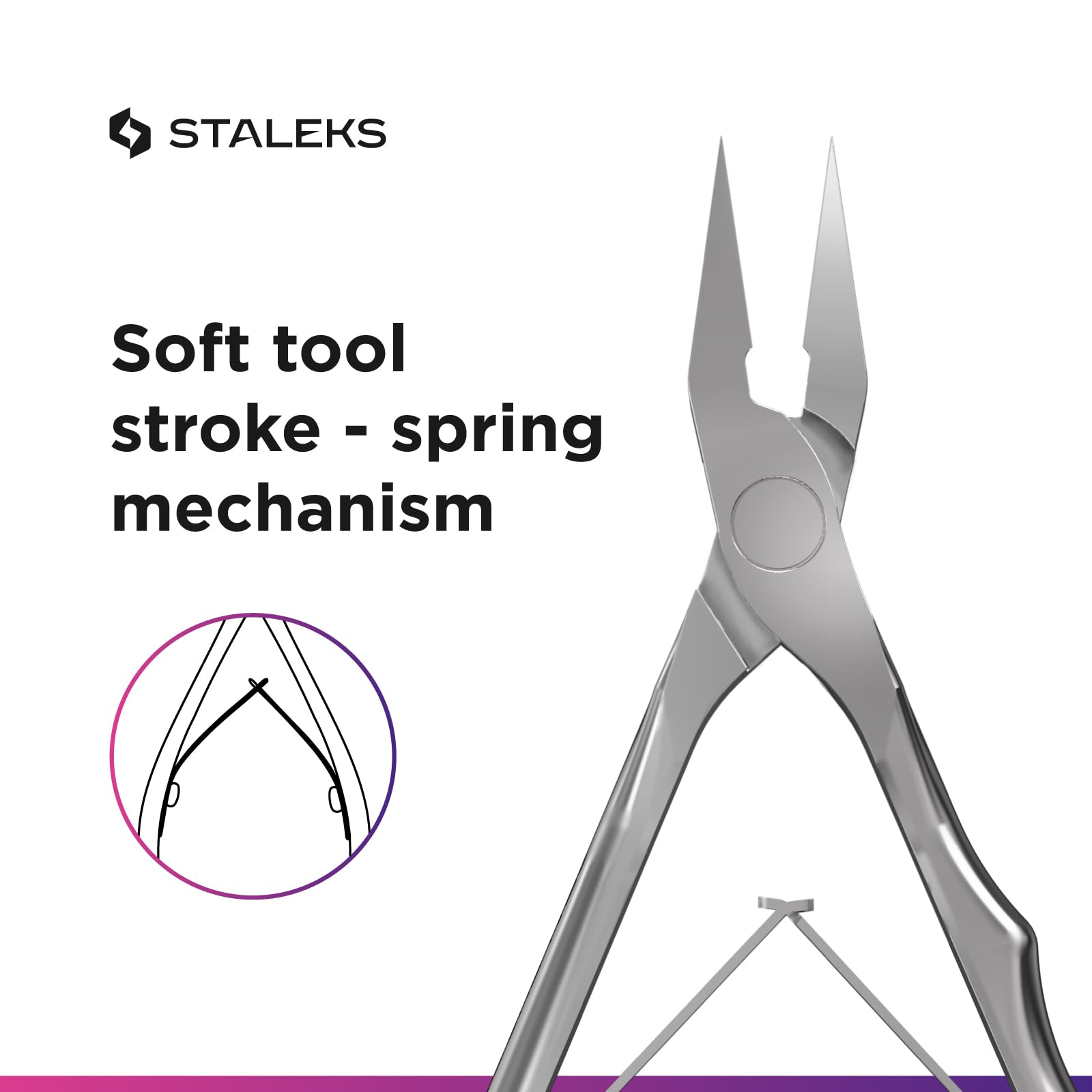 Staleks PRO Set for Ingrown Toenail Care – EXPERT 61 16 mm Nippers + EXPERT 20 Type 1 Double-Ended Curette – Professional Tools for Pedicure - Image 4