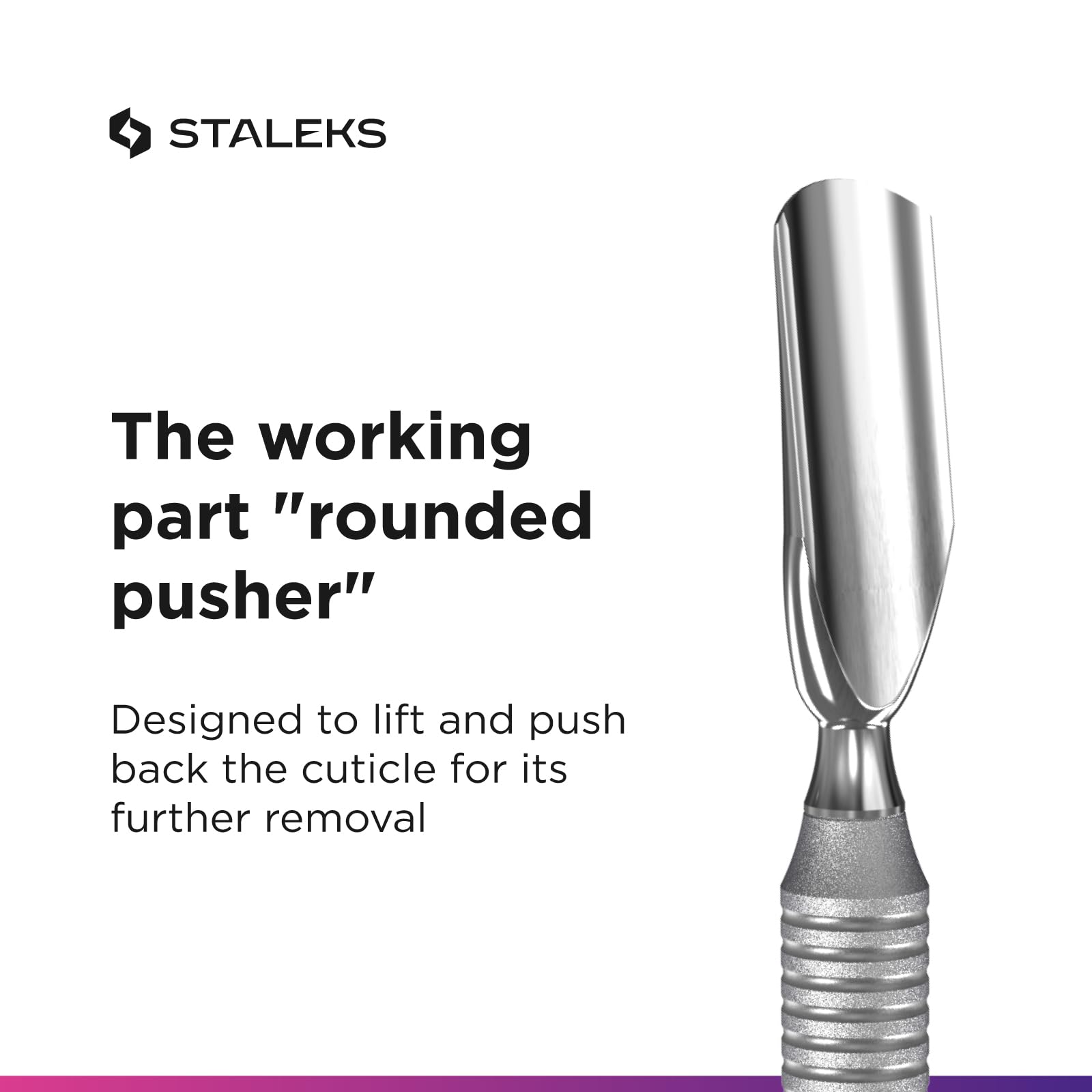 STALEKS Professional Manicure Set – Cuticle Scissors & Pusher for Lifting and Trimming – Ergonomic & Sterilizable Tools - Image 9